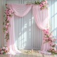 thumbnail image 1 of Tela para drapear con forma de arco de boda PARTISKY, 1 panel, gasa ruborizada de 5,5 m, 1 of 9