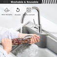 thumbnail image 6 of Coolnut Christmas Sweets Wooden Kitchen Sink Splash Guard 2 Packs Faucet Absorbent Mats Merry Xmas Faucet Handle Drip Catcher Quickly Drying Mat for Kitchen Counter Bathroom, 14.9"x5.5", 6 of 7