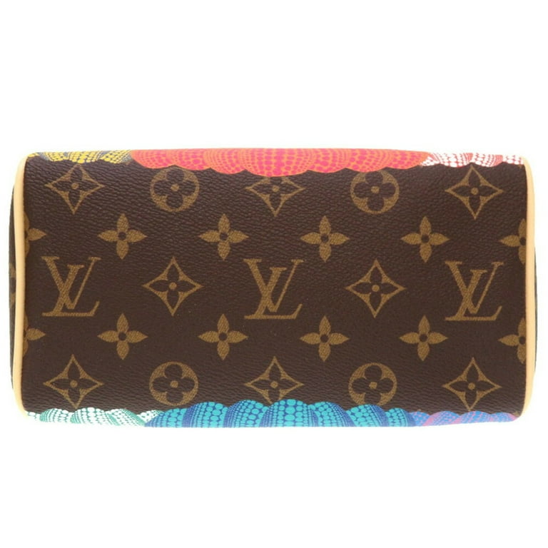 Authenticated Used Louis Vuitton Monogram Pumpkin x YK Speedy Bandouliere  20 Yayoi Kusama M46469 Handbag 