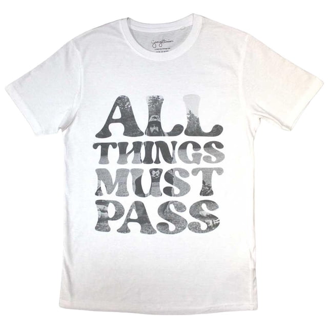 George Harrison T-Shirt pour Adulte « All Things Must Pass » avec Texte à Insérer