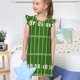 thumbnail image 4 of Fotbe American Football Field2 Vestido de Dormir para Niñas de 3 a 10 Años, Mangas Cortas, Estilo Princesa, Pijama Camisón con Mangas Voladas-XX-Large, 4 of 6
