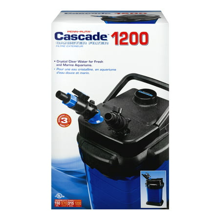 Penn-Plax Cascade Canister Filter 1200 (Best Canister Filter For Turtles)
