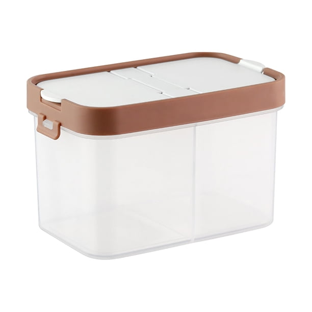 Puntoco Compartimento de cocina tanque sellado tanque de almacenamiento caja sellada tanque de almacenamiento de alimentos transparente, almacenamiento en el hogar