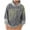 Gray, variant on Chiccall Men's Fleece Hoodies Oversized Thickened Striped Gradient Stylish Hooded Sweatshirts