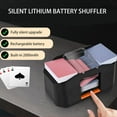 Professional 2-Deck Automatic Card Shuffler, Dual Power (Battery/AC ...