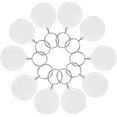 thumbnail image 4 of 100 piezas de llavero circular transparente de acrílico en blanco con marco para fotos, llavero con anilla dividida para regalo, 4 of 5