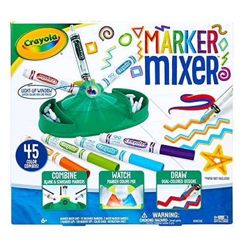 Kit de Arte Crayola Marker Mixer, Set de Marcadores Lavables, Kit de Manualidades para Niños, Regalo para Niños 6+ años