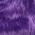 thumbnail image 3 of Purple Solid Shaggy Long Hair Pile Faux Fur, 3 of 4