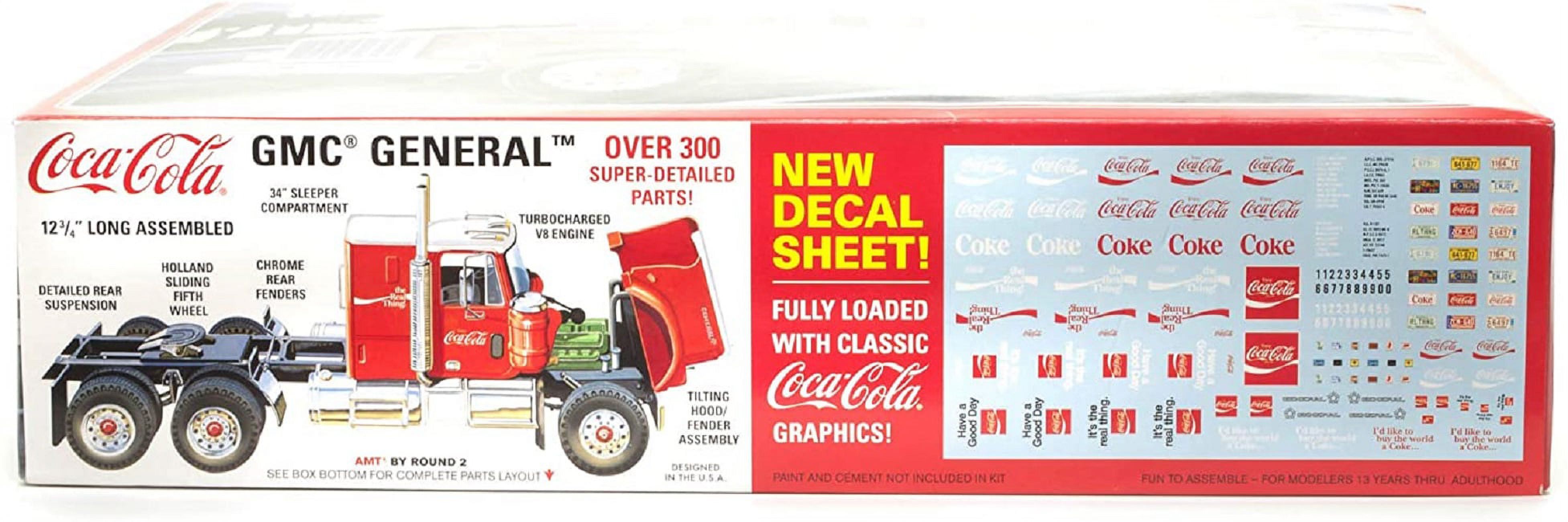 AMT 1/25 Buildable Model GMC General Semi Tractor Coca-Cola