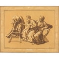 thumbnail image 3 of Elisha Kirkall 18x15 Black Modern Framed Museum Art Print Titled - The Holy Family (1724), 3 of 5