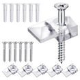 thumbnail image 1 of 10 Pcs Mirror Holder Clips Glass Retainer Clips Kit Mirror Hanging Kit, 1 of 7