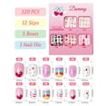 thumbnail image 3 of 120PCS 5 Pack Press on Nails for Kids,Tweens Girls Soft Fake Nail Kit, Reusable Creative Design kids Nails, Full Cover Glitter Stick on Nails Girl Nails for Kids Ages 8-12, 3 of 6