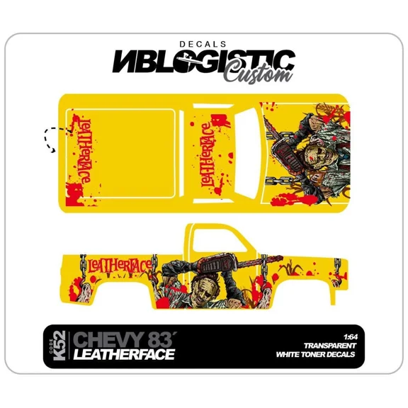 '83 CHEVY SILVERADO Custom WaterSlide Decal for hot wheels 1/64 049