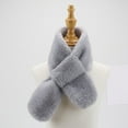 thumbnail image 2 of Lovzfmll Red Scarf for Boys Girls, Ultra-Soft Plush Cozy Warm Winter Cross Tie Neck Warmer for Toddler Kids 1-12 Years, 2 of 3