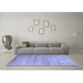 thumbnail image 3 of Ahgly Company Machine Washable Indoor Rectangle Oriental Blue Modern Area Rugs, 7' x 9', 3 of 4