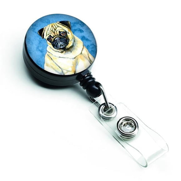 Carolines Treasures LH9387BUBR Moulinet Rétractable pour Badge Carlin Bleu