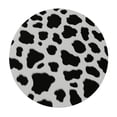 thumbnail image 2 of JEUXUS  Cow Print Animal Black White Round Tablecloth Washable Table Cloth Cover Indoor Outdoor for Dining, 2 of 7