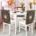 thumbnail image 4 of Decorative Chair Back Cover One Size x2 Chair Cover Dining Chair Slipcovers Chair Back Decoration Festival Chair Decoration Christmas Colorful Pattern, 4 of 6