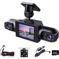 thumbnail image 2 of Wireless Dashcam Front and Rear Camera System, USB Rechargeable 360 1080P Dash Cam No Wires, 4 Channel Full Coverage App Control Dash Cam with Adjustable Lenses and Night Vision, 2 of 10