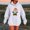 003 White, variant on Women's Christmas Hoodie Christmas Santa Oversized Sweatshirts Casual Fall Pullover Top