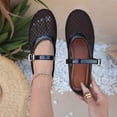 thumbnail image 2 of CAIXAI Mesh Flats For Women Woven Ballet Mary Jane Flats for Women Dressy Comfortable Square Toe Ballerina Flats with Adjustable Buckle Strap for Work Casual Travel Daily, 2 of 9
