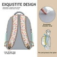 thumbnail image 5 of Aesthetic Cat Pattern School Backpack - Waterproof & Spacious for College Students, 5 of 5