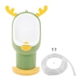 thumbnail image 1 of Cartoon Potty Training Urinal Adjustable Wall Mounted Standing Potty Practice Urinal with 6.6ft Hose Green, 1 of 4