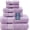Lavender, variant on Royal Blue Bath Towels Set 6 count, 2 Bath Towels 2 Hand Towels 2 Washcloths, Luxury Turkish 650GSM Hotel Quality, Soft, Absorbent, Towel Sets for Bathroom