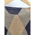 thumbnail image 5 of Women's Vintage Argyle Short Sleeve Knit Sweater | Preppy Drop Shoulder Top, 5 of 7