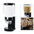 thumbnail image 1 of Bin de almacenamiento de cereal Bin Dispenser Box Organizador de botes de frijoles Snack Snack Display Container de almacenamiento de alimentos CAN Copa de un solo negro, 1 of 8