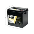 thumbnail image 2 of Go Power Battery GP-AGM-224-6V Sun Cycle; For PV Solar And Inverters; 6 Volt; 224 Amp; Absorbent Glass Mat AGM Deep Cycle Technology; Top Terminals; Built-In Carry Handles, 2 of 3