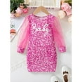 thumbnail image 4 of Gorgeous Pink Sequin Kids Dress Party and gathering outfit, 4 of 8
