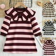 thumbnail image 6 of ZACPNCV Toddler Girl Dress Baby Girls Knitted Ruffle Sleeve Pocket Dresses A-Line Flared Fall Winter Clothes Black 5-6 Years, 6 of 6