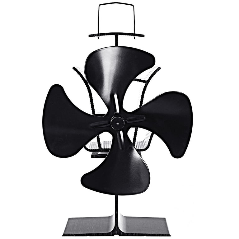 Costway 4 Blades Fireplace Stove Fan Fuel Saving Heat Powered Wood Burner  Eco USB - Walmart.com
