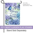 thumbnail image 2 of SM-XLHN Bless This Home Blue Hydrangea Butterfly Decoration Spring Summer Floral Garden Flag Outdoor Yard Flag 12" x 18", 2 of 6