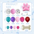thumbnail image 2 of WODJR 98 Pieces Paw Balloon Garland Purple Pink Blue Balloon Garland Pink Purple Blue Balloons Paw Balloons Bone Balloons Dog Paw Balloon Garland Latex Balloon for Dog Patrol Paw Birthday Decorations, 2 of 3