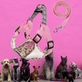 thumbnail image 3 of Conjunto de arnés y correa para perro, chaleco reflectante , cómodo y transpirable para perro, arnés acolchado para , viajar, caminar Rosa Talla M Sunnimix Arnés de chaleco para cachorros, 3 of 8