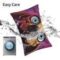 thumbnail image 6 of Fuzoiu Cartoon Big-Eyed Dog Print Pillow Case with Hidden Zipper,Pillow Covers,Soft and Comfortable Pillowcase-16"x24", 6 of 6