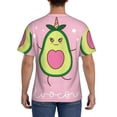 thumbnail image 2 of Naloa Cute Avocado Men's T-Shirt Sport T-shirt Men's Basic Tee Casual Men's Shirt, Round Neck, Short Sleeves - Small, 2 of 5