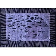 thumbnail image 1 of Ahgly Company Machine Washable Indoor Rectangle Animal Blue Modern Area Rugs, 6' x 9', 1 of 4