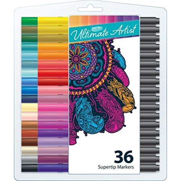 RoseArt Ultimate Artist Supertip Markers, 36 count