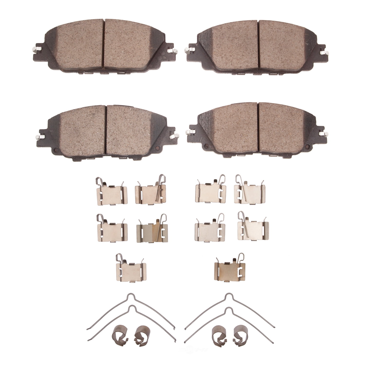 Dynamic Friction Company 1551-2176-01 DFC 5000 Advanced Brake Pads - Ceramic and Hardware Kit - OE