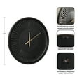 thumbnail image 6 of Kate and Laurel Grear Modern Numberless Round Wall Clock, 17 Inch Diameter, Black, Decorative Minimal Wood Clock for Bedroom, Entryway, or Living Room Decor, 6 of 9