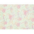 thumbnail image 2 of Zelouf Confetti On Sheer Matte Jersey  , Sewing, DIY, Crafts Fabric by the Yard, 786 Mint/coral, 10 Yard, 2 of 2