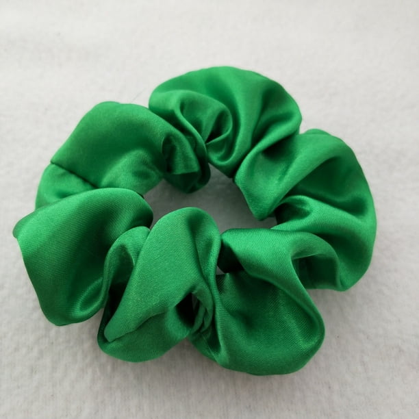Anillo para el cabello de satén de 60 colores de color sólido Anillo para el cabello de satén de 204 colores Anillo para el cabello de intestino grueso Flor