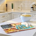 thumbnail image 5 of GZHJMY Route 66 American Flag Cafe Dish Drying Mat Countertop Protector Kitchen Decor 16" × 18", 5 of 6
