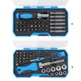 thumbnail image 3 of Multi-function Ratcheting Multitool Screwdriver Set Screwdriver Multi-bit Tool All in Portable Multi-Purpose Tool, 3 of 7