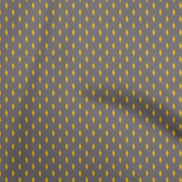 oneOone Viscose Jersey Gray Fabric Asian Ikat Sewing Material Print Fabric By The Yard 60 Inch Wide