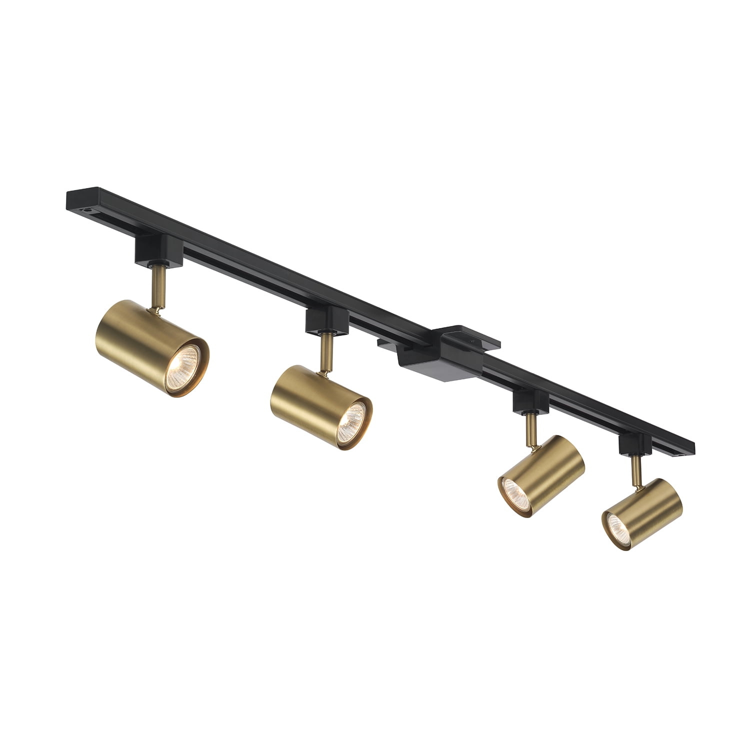 Globe Electric Industrial 56" 4-Light Matte Black Adjustable Track Ligh Kit