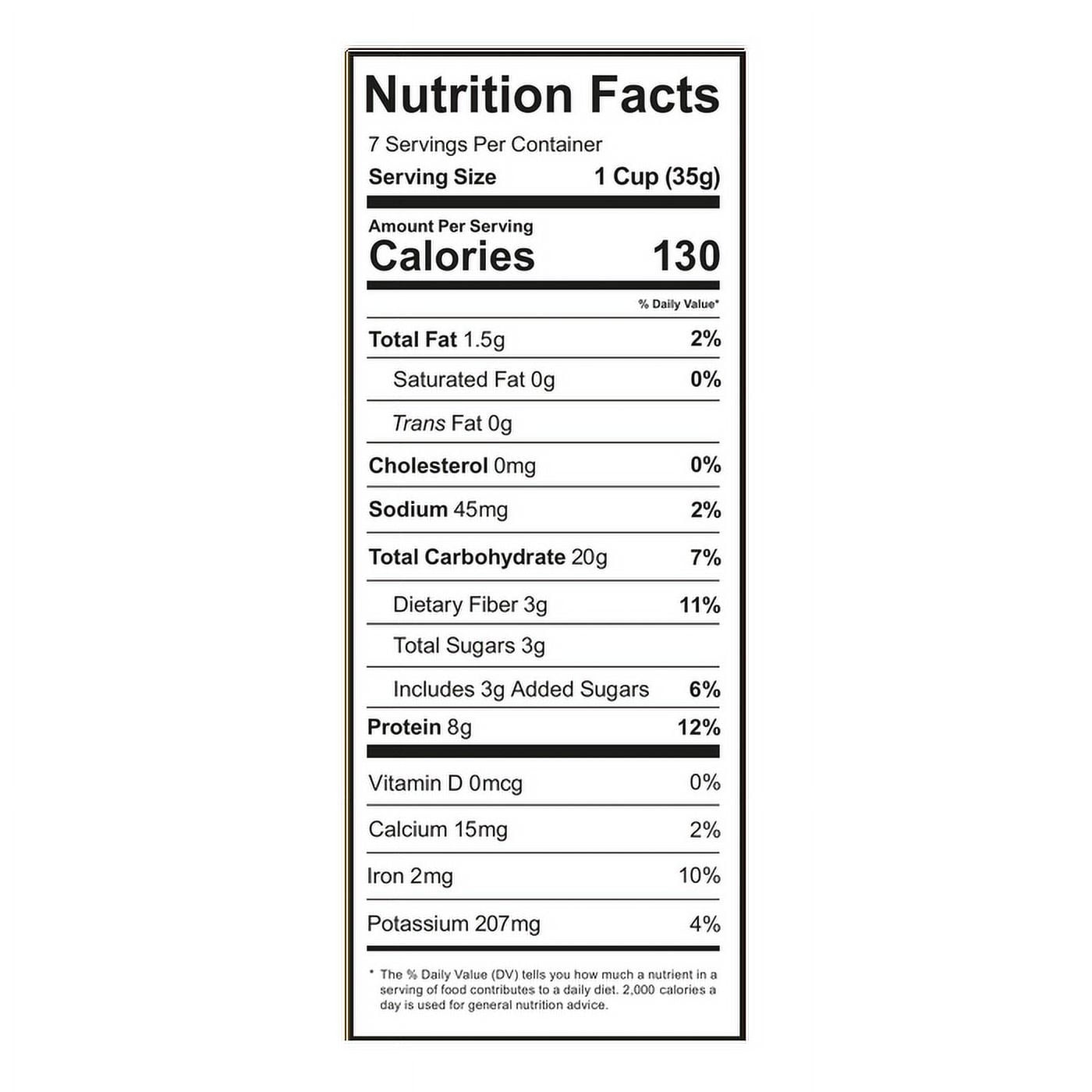 (Pack of 6), Three Wishes Honey Grain-Free Cereal, 8.6 oz